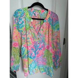 Lilly Pulitzer Elsa Blouse - XL